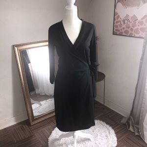 Old Navy Wrap Dress Black Small